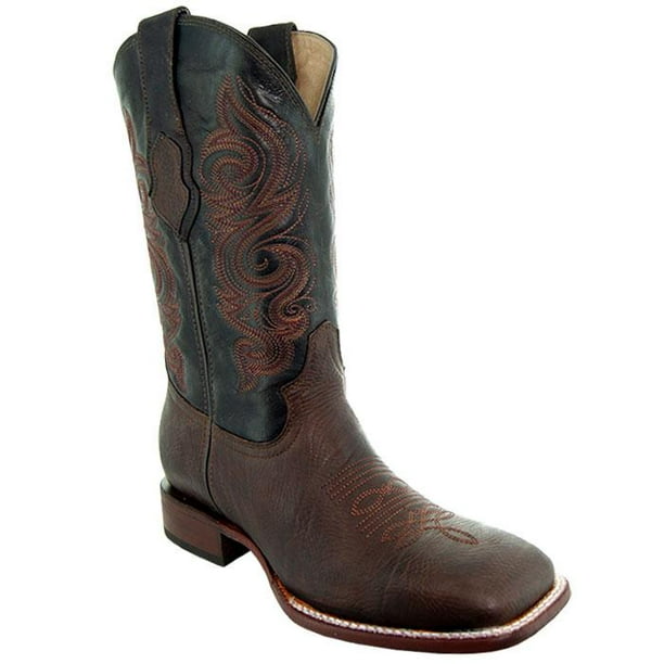 Soto Boots Mens Broad Square Toe Cowboy Boots H9001